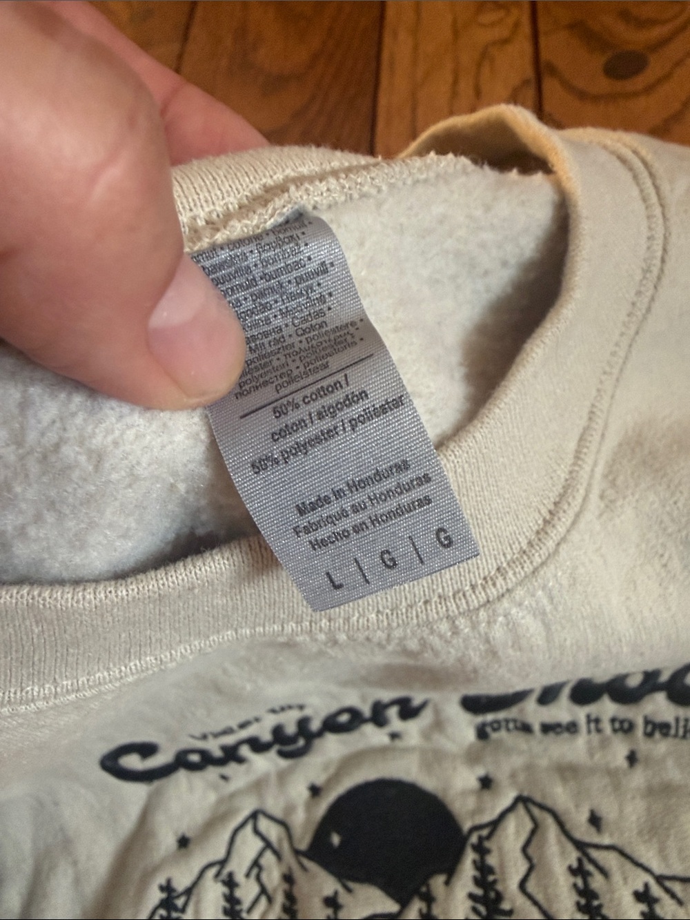 Harry Styles Canyon Moon Embroidered Crewneck Tan Sweatshirt - L - Picture 3 of 4